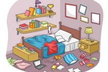 散らかった部屋
