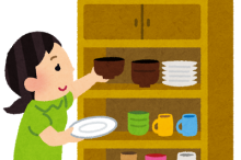 食器のお片づけ