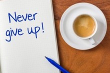 never give up