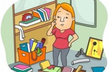 散らかった部屋