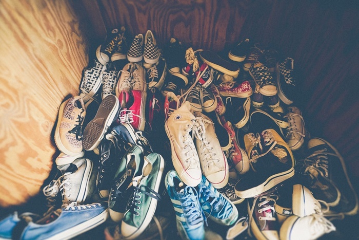 靴がいっぱい
