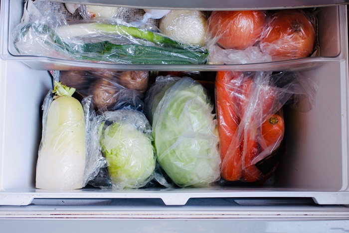 冷蔵庫の中の野菜