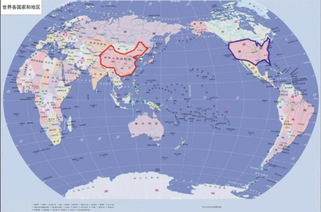 中国の世界地図
