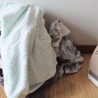 洗濯ものの山
