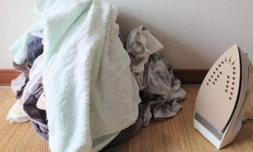 洗濯ものの山
