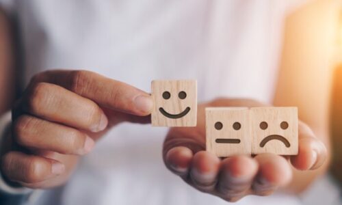 感情を表す積み木