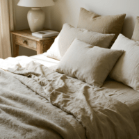 すっきりしたベッドルーム