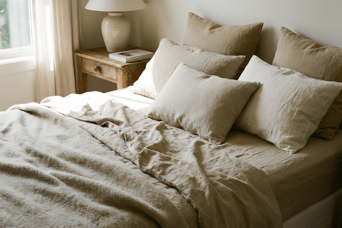 すっきりしたベッドルーム