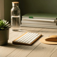 ものが少ないデスク