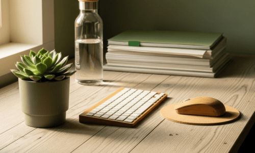 ものが少ないデスク