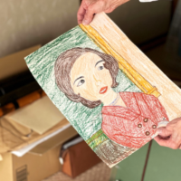 実家に残っている子どもが書いた絵