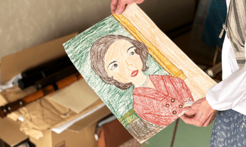 実家に残っている子どもが書いた絵